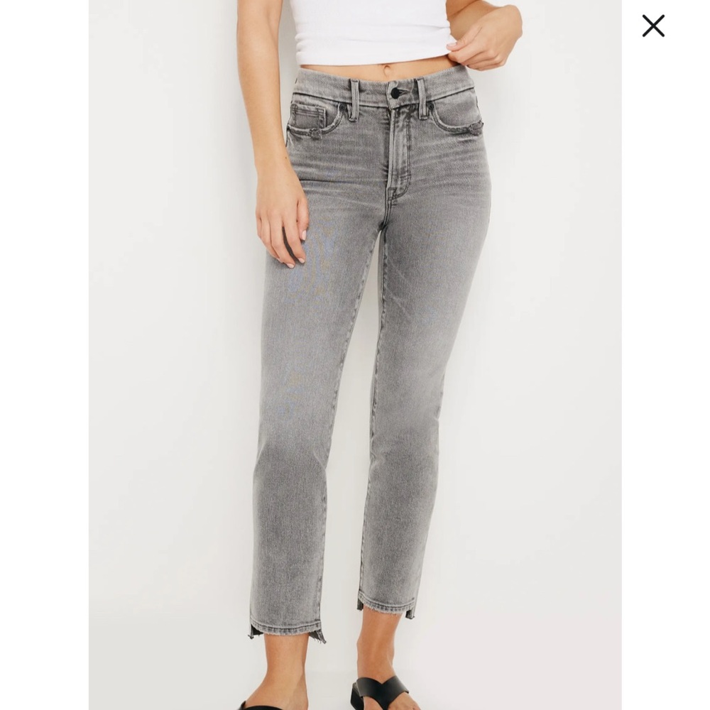 NEW Good American Classic Raw Hem Stretch Jean,  Size 26